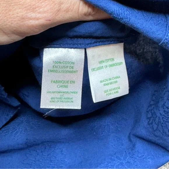 🤩 LILLY PULITZER Tunic. Size S, Bright Navy with Orange trim detail. - Picture 3 of 4